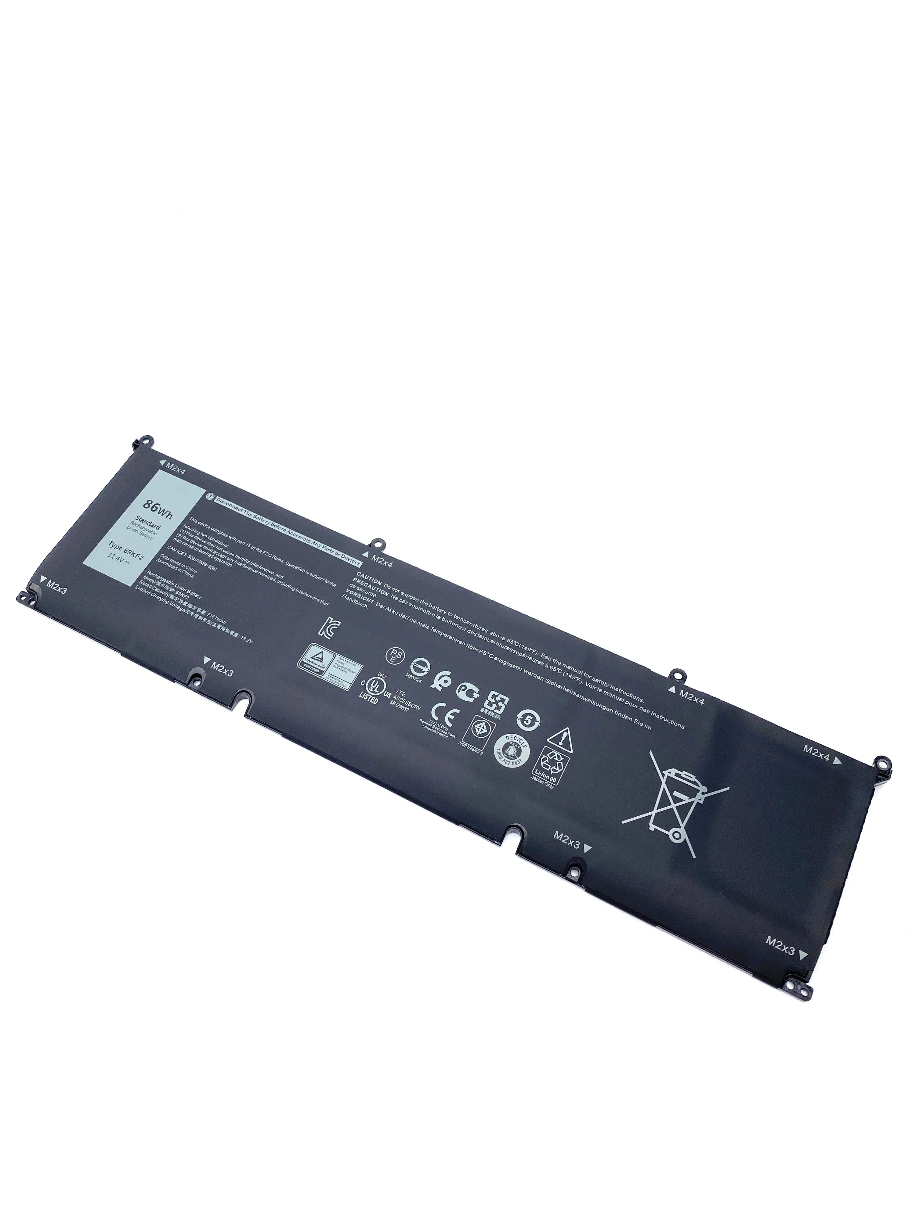 69KF2 Laptop Battery For Dell Precision 5550 G7 7500 Alienware M15 M17 R3/R4 8FCTC 70N2F M59JH P91F P45E DVG8M P87F 11.4V 86Wh