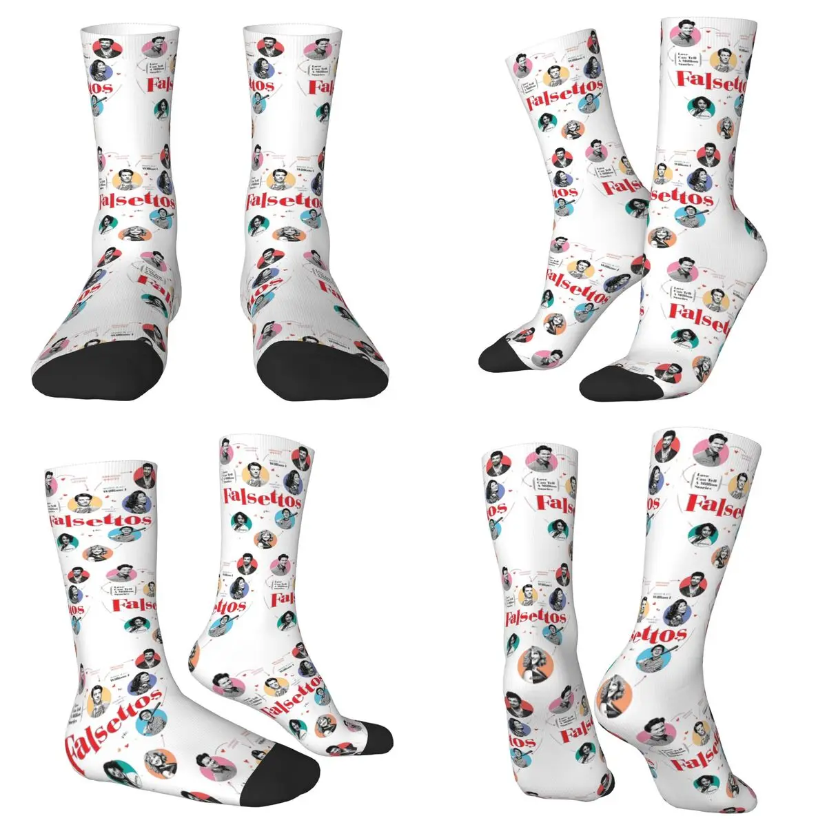 جوارب Falsettos 2016 ملصق Harajuku جوارب فائقة النعومة لجميع المواسم جوارب طويلة إكسسوارات لهدايا عيد الميلاد للرجال والنساء #1