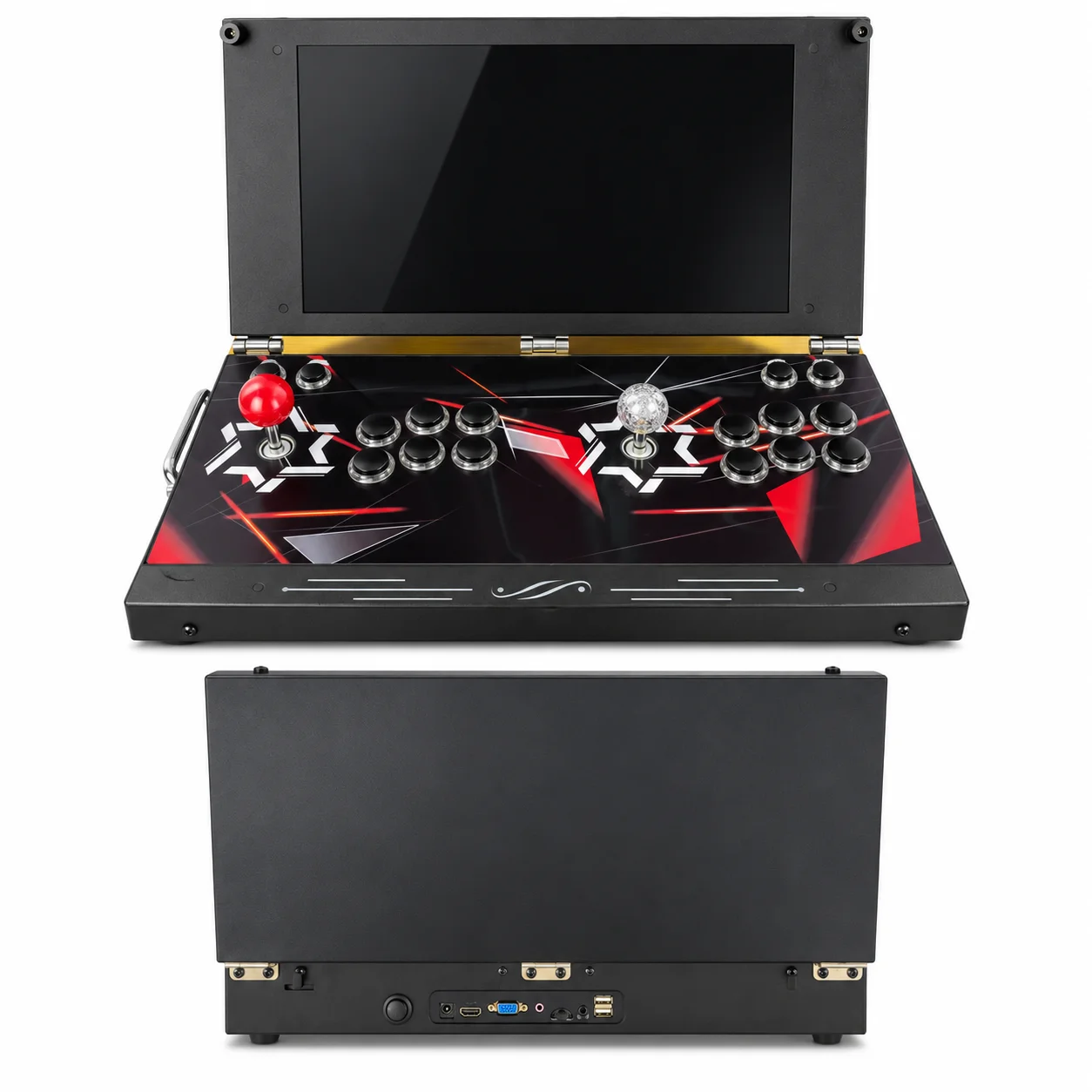 17.5 Inch Portable Pandora Box Arcade Game Console 2 Player HD Screen Retro Video Game Machine Handheld Gaming System