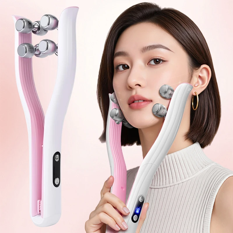 6 Head Roller Facial Beauty Device Facial Massager Y Facial Lift Massager Chin Lifter Home Electric Beauty Device Skin Care Tool