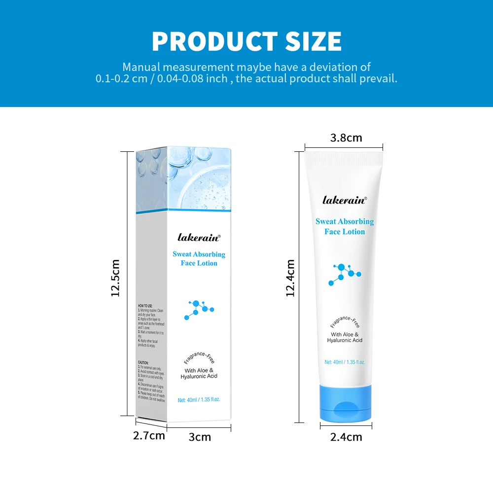 Lakerain – Lotion pour le visage, contrôle de l'huile mate, équilibrage, hydratante et lissante, lissante, Texture de la peau, apprêt raffinant