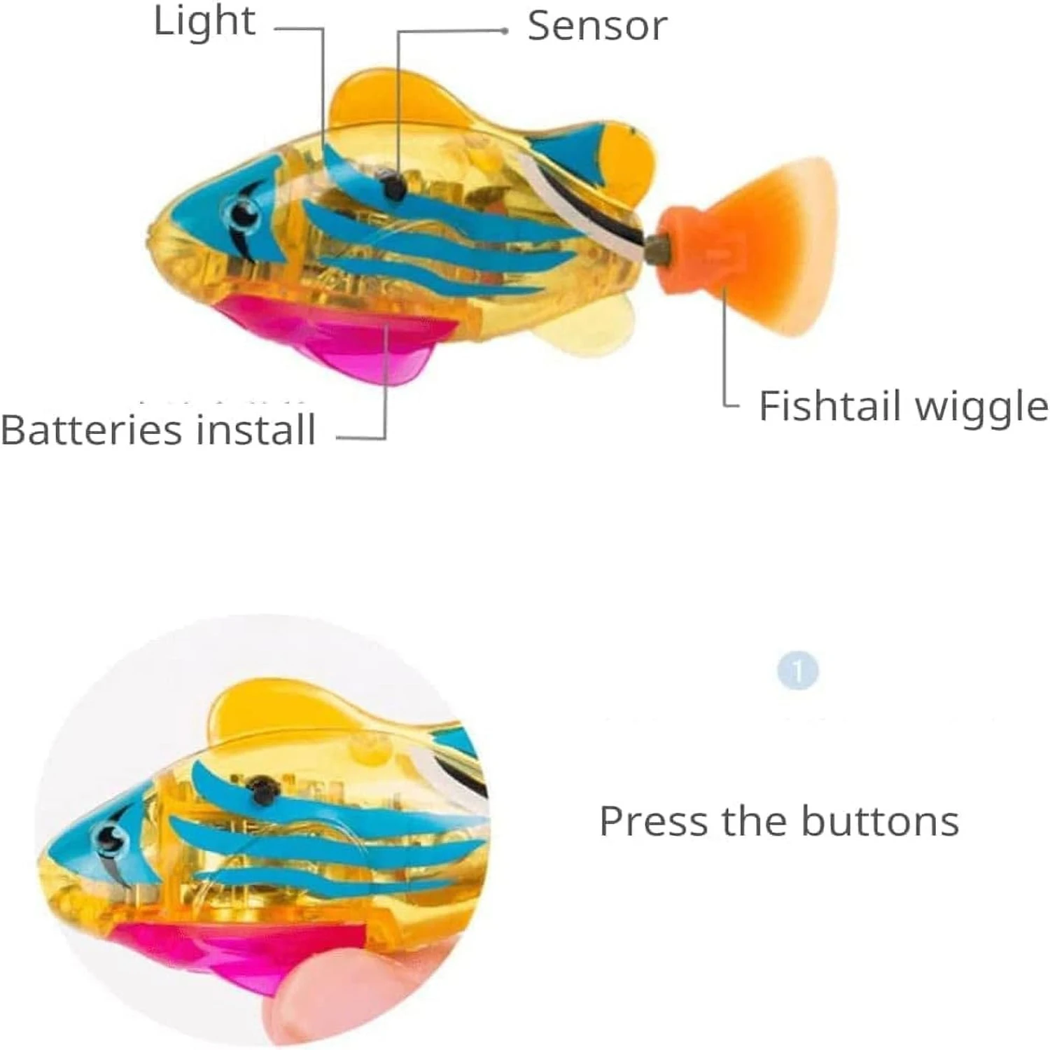 Interactive Swimming Fish Toy for Cats - lifelike and captivating feline companion. Hours of entertainment for your cat as they 