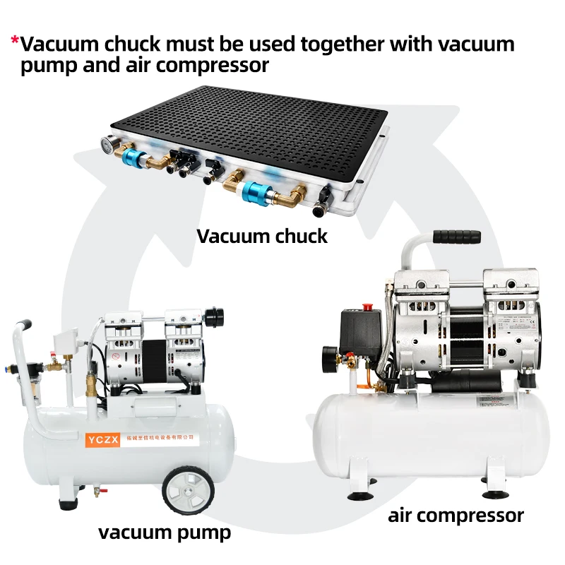Vacuum Chuck Plate Fixtures Vacuum Table For CNC Milling Machine Vacuum Suction Cup