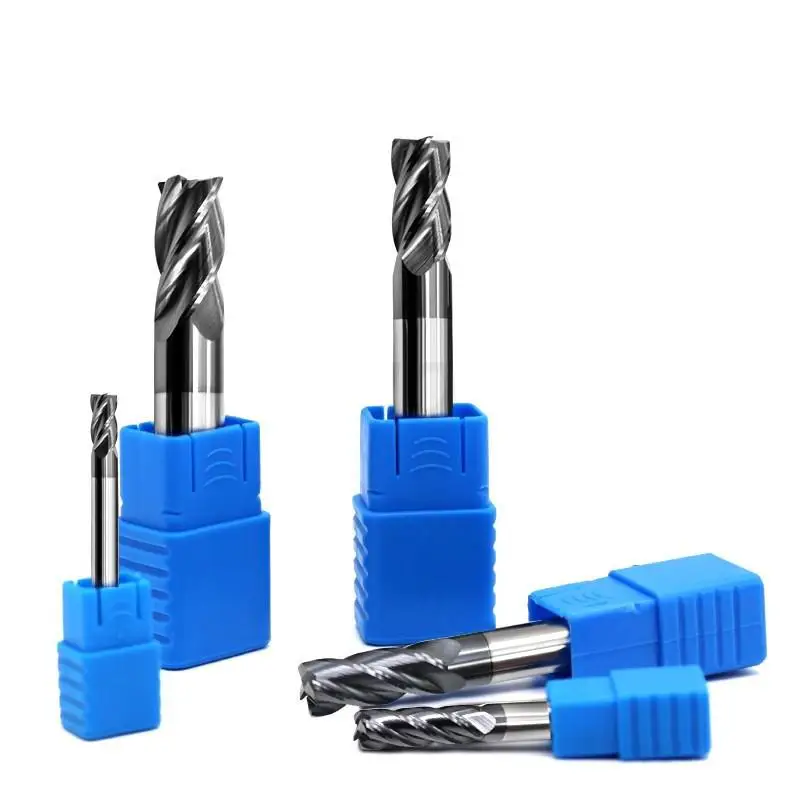 ROMTIC-Carbide Round Nose End Mill, Nano Revestimento, Aço De Tungstênio, Carboneto, 4 Flauta, Centro de Usinagem CNC, Ferramenta de Fresas, HRC50