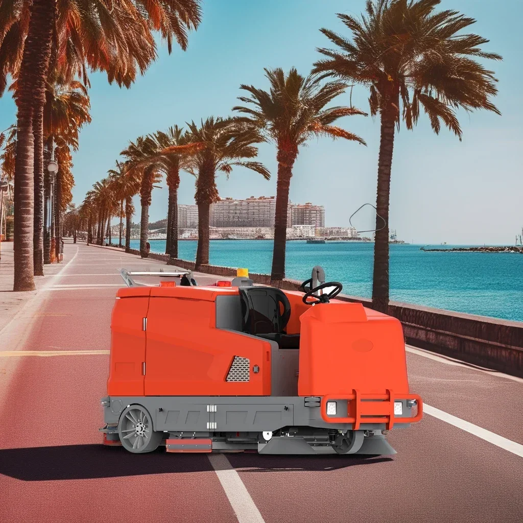 YG Ready To Ship Outdoor Road Vacuum Sweeper Indoor Electric Floor Scrubber Ride-on Street Sweeper