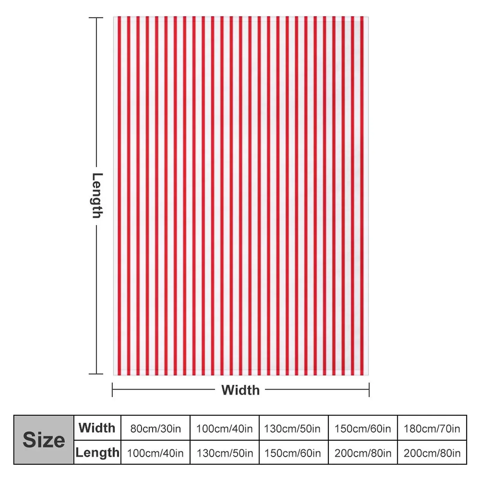 Red Pinstripe Design On White Background Throw Blanket Tourist Picnic Fashion Sofas Blankets For Sofas Blankets