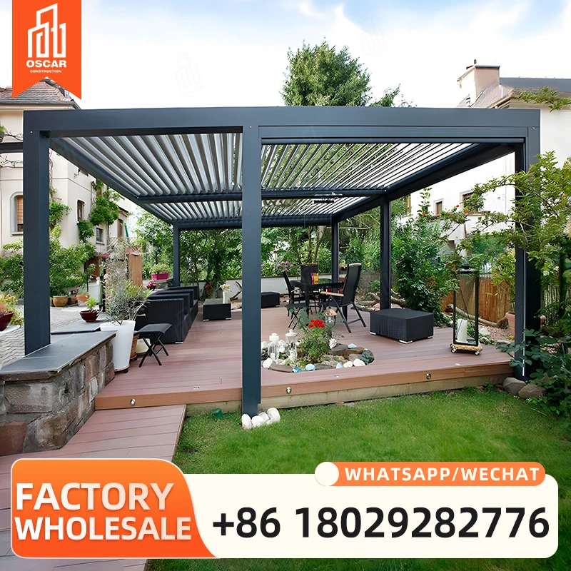 Customizable Aluminum Alloy Patio Pergola for Outdoor Spaces in America