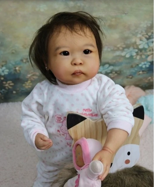 Npk 25 ''alta quantidade peças de boneca inacabadas cor fresca tamanho enorme reborn min li toque macio com kit de bonecas de corpo de pano