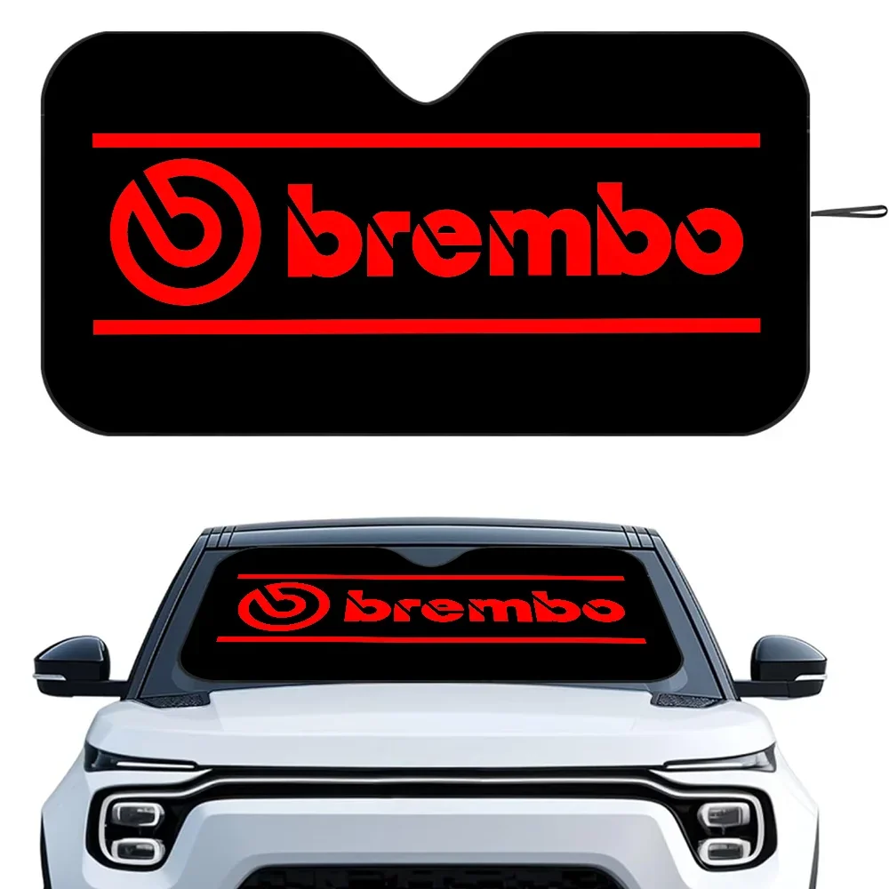 

B-Brembos гоночный автомобиль SunSha теплоизоляционная алюминиевая пленка лобовое стекло солнцезащитные козырьки УФ-лучи блоки автомобильный солнцезащитный козырек