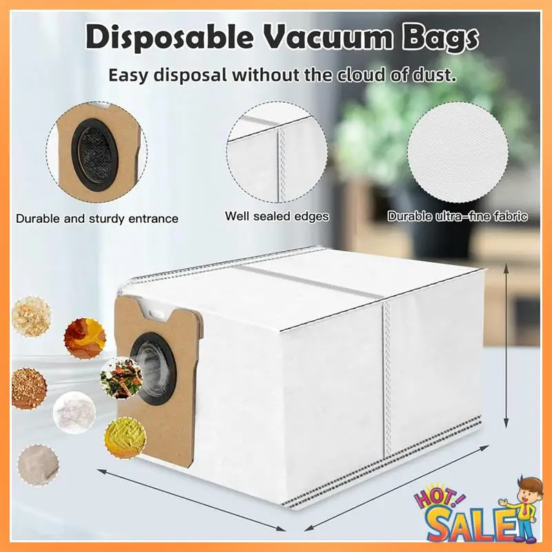

AB68 Accessories For Eufy Omni C20 Robot Vacuum Replacement Parts Main Side Brush Hepa Filter Mop Cloth Dust Bag