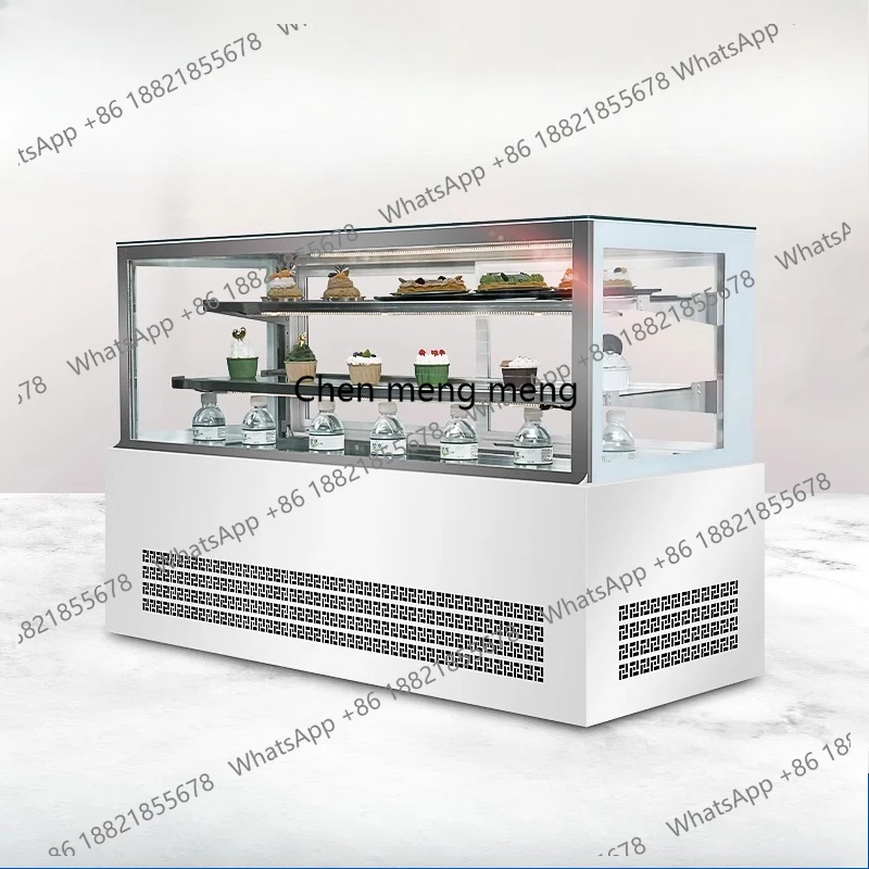 

Bar counter small refrigerated heating double temperature dessert burger insulation cooked food fresh display cabinet desktop