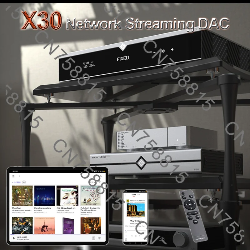 For Gustard X30 Network Streaming Decoder R2R DAC ES9039SPRO x4 Full Balanced MQA FPGA OCXO 10M Clock DSP Digital DAC Power