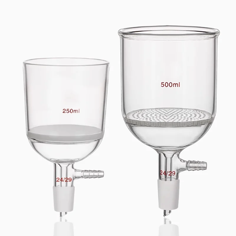 

Sand core filter funnel porous glass plate filter funnel glass plate filter funnel 30/40/60/100/250/500/10002000ml laboratory fi