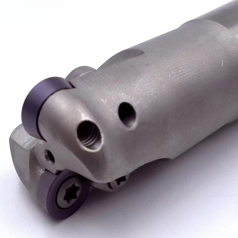 EMRC 25mm 30mm Two Teeth RPMT Clamped Steel Mill  Carbide Inserts Round Nose End Milling Cutter