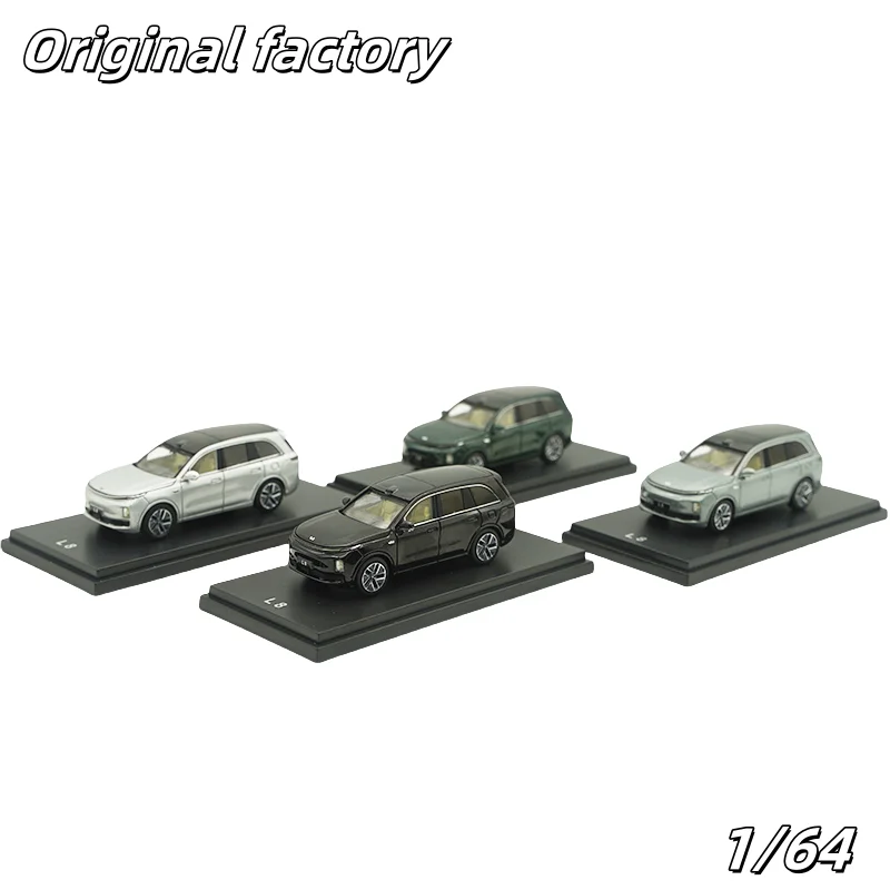 

Original factory 1:64 Ideal L8 new energy SUV MC&Sunyork diecast alloy car model, boys' festival gift toy, adult decorative item