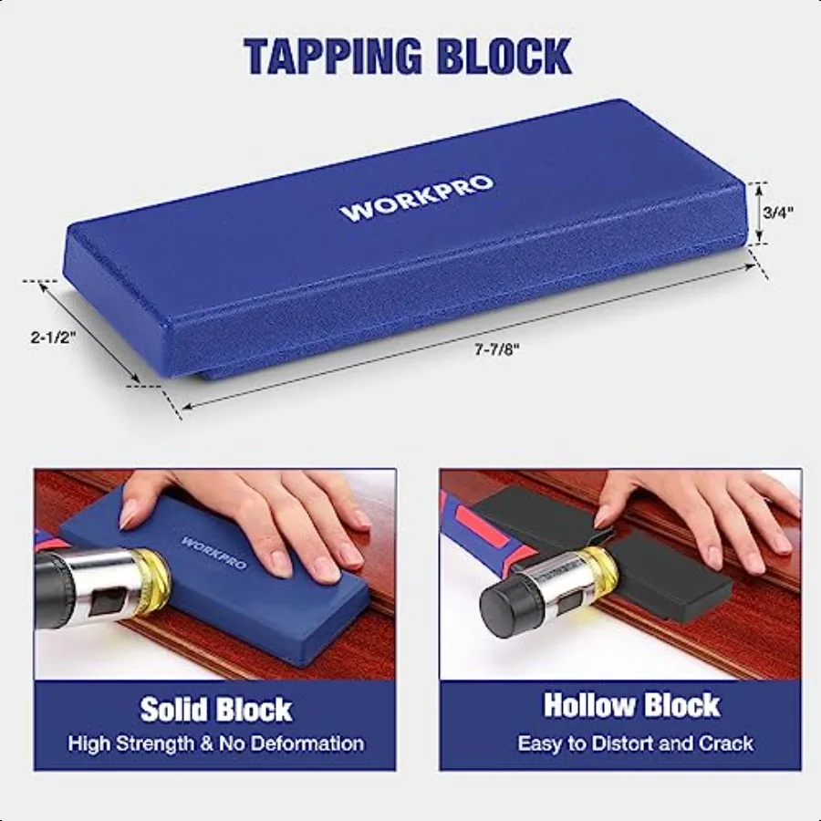 طقم تركيب الأرضيات المصفحة مطرقة مطاطية مع مقبض من الألياف الزجاجية وسادات للركبة قضيب سحب عالي التحمل كتلة التنصت الصلبة وS #5