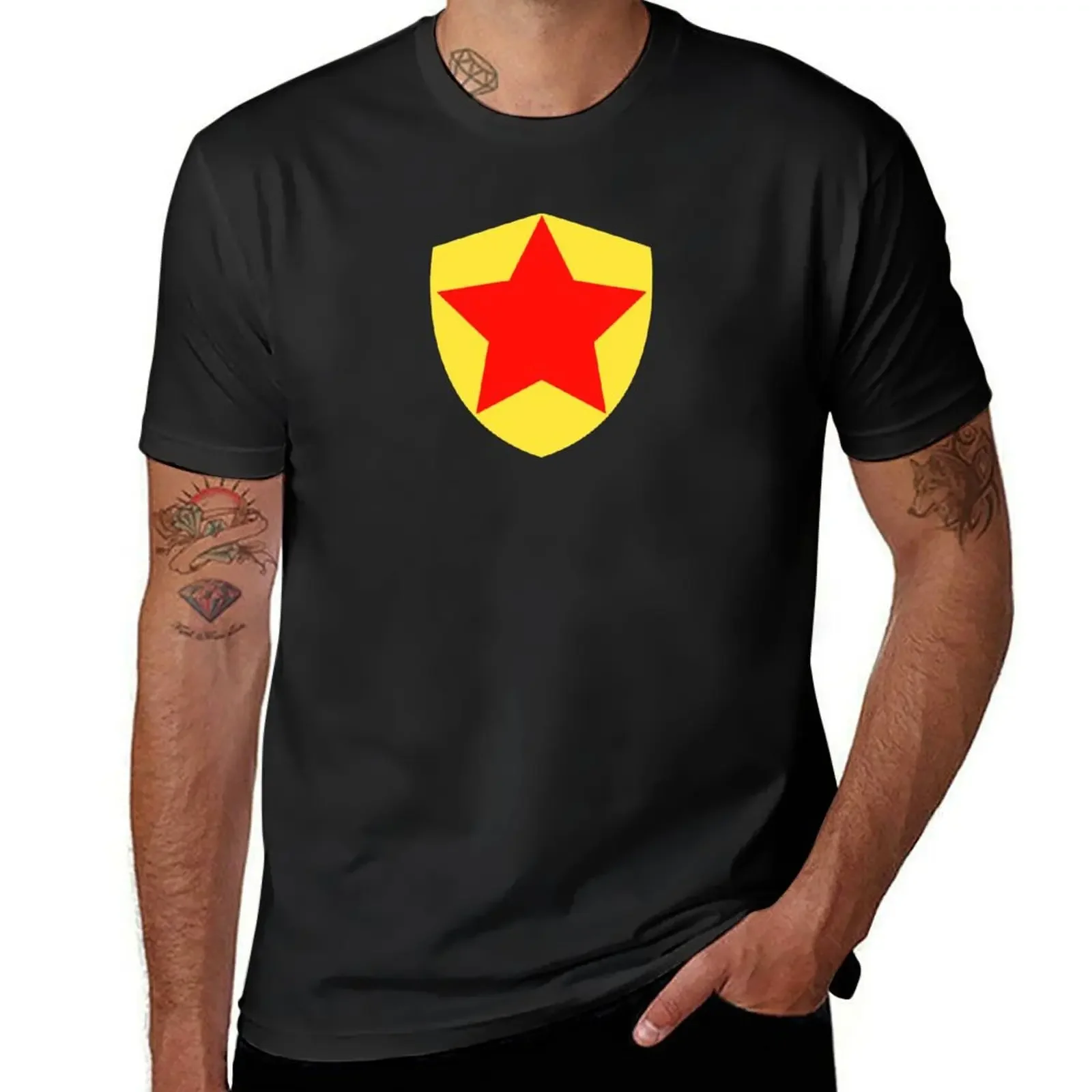 

WordGirl Chest Symbol T-Shirt Aesthetic clothing baggy shirts Men's clothing