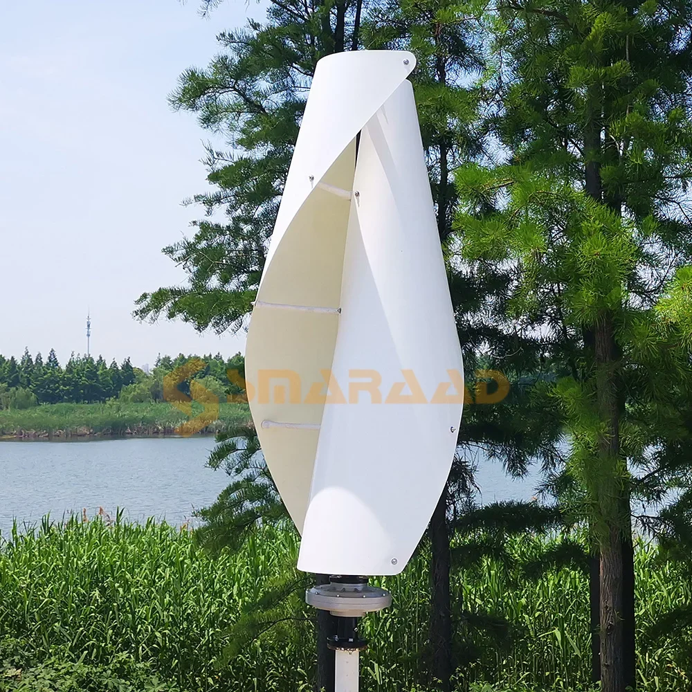 Helix Windmills Wind Power System 1kw 2kw 3kw Spiral Vertical Wind Turbine Generator For Farm Home Use