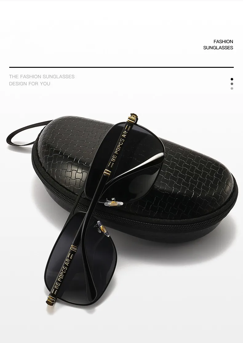 KAMMPT Übergroße Vintage Sonnenbrille Männer Frauen Mode Polarisierte Photochrome Shades Brillen Doppel Brücke Fahren Sonnenbrille – Detail 5