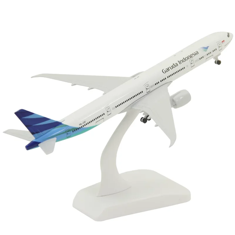 

Diecast 1:300 Scale Indonesian Garuda Air B777-300ER Civil aviation Alloy & Plastic Passenger Jet Model Toy Gift Display