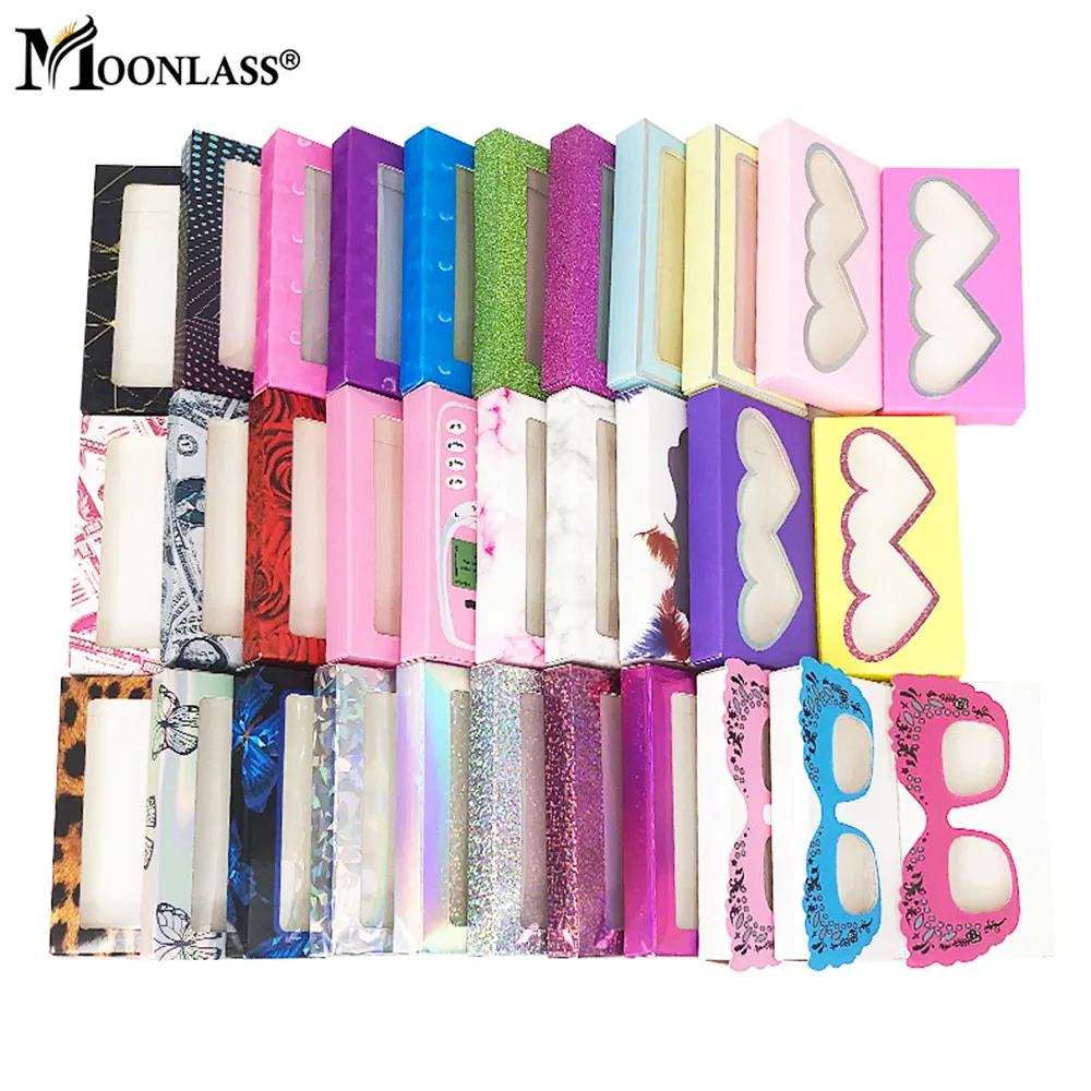 Wholesale Luxury 5D/8D Mink Eyelashes Box Package Cases Bulk 3D False Eyelashes Empty Paper Box Mink Lashes Makeup Tools Vendor