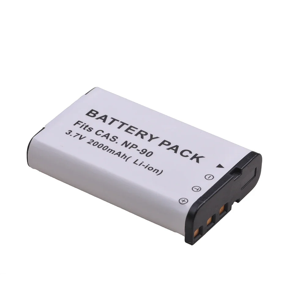 NP-90 NP90 Bateria CNP-90 CNP90 2000mah 3.7V Camera Battery for Casio Exilim Hi-Zoom EX-H10/EX-H15, EX-H10, EX-FH100 Batteries