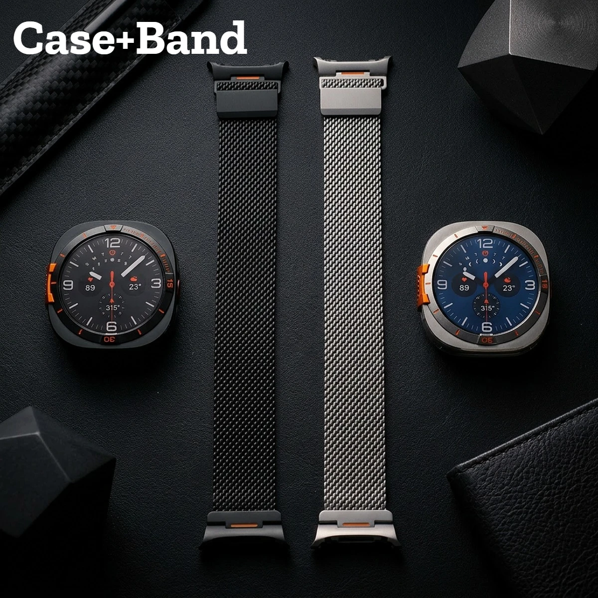 Case+Stainless Steel Strap For Samsung Galaxy Watch 8 Ultra 2025 47mm Metal Case for Galaxy Watch 7 Ultra 2024 47mm Correa