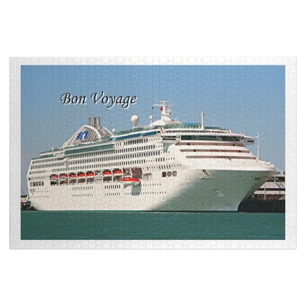 Bon Voyage cruise ship Jigsaw Puzzle foto personalizzata in legno per adulti foto in legno legno personalizzato Woods per adulti Puzzle