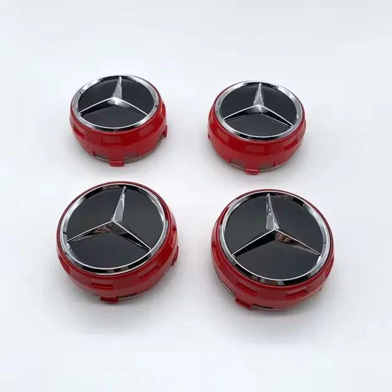 4PCS 75mm NEW Car Wheel Center Hub Caps Cover for Mercedes Benz B/C/E/S Class A Class C200L GLC GLK CLA W166 W163 W221