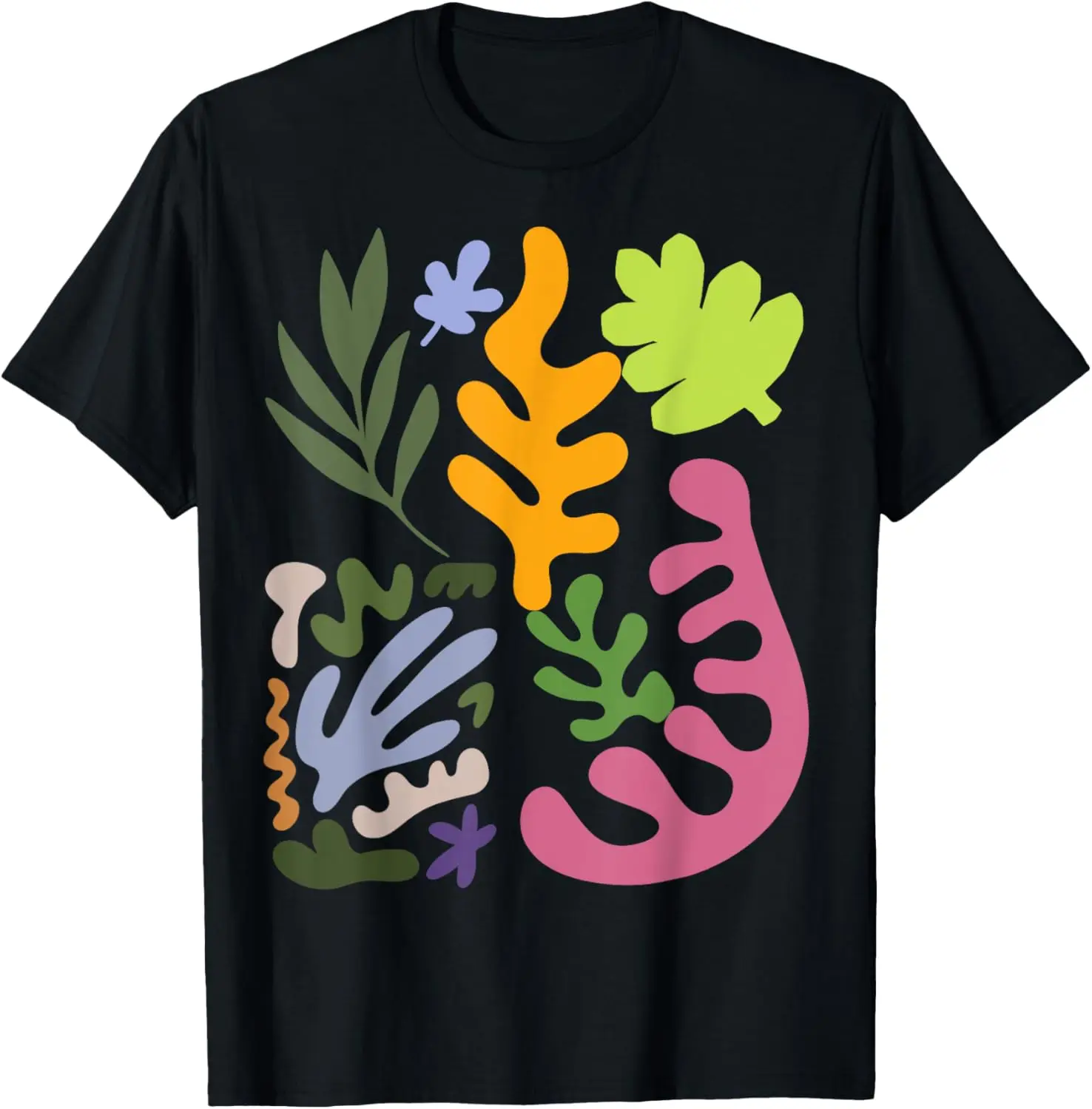 Matisse Painting Ästhetisches künstliches Blumen-Abstraktes Herbst-T-Shirt