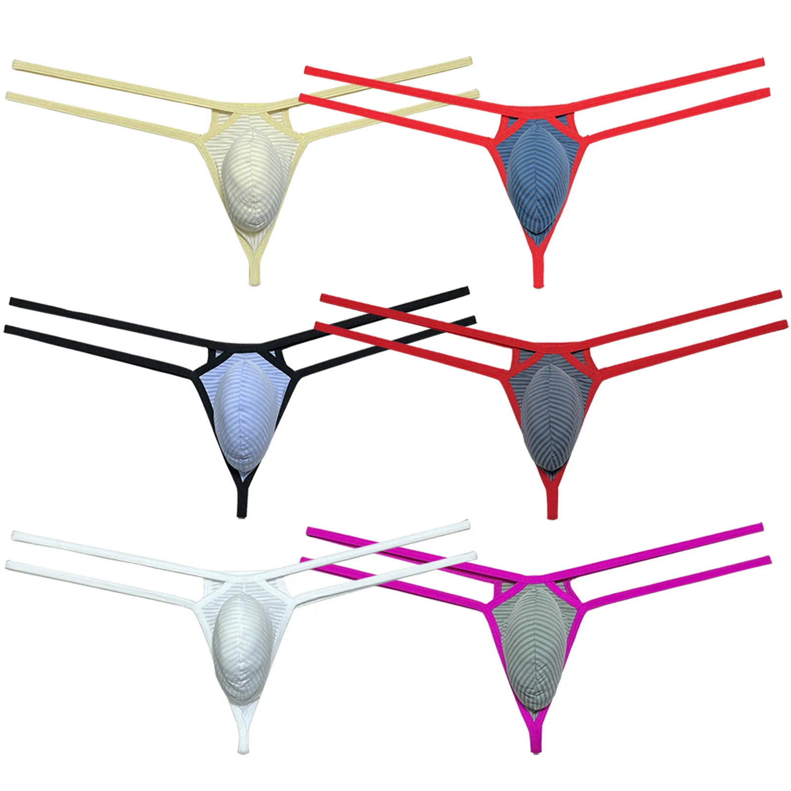 

Cheeky Thong Men's Underwear Diamond Back Male Bikini Tangas Bulge Pouch Ultra-soft string Briefs Comfy Micro Beach Trunks Slip
