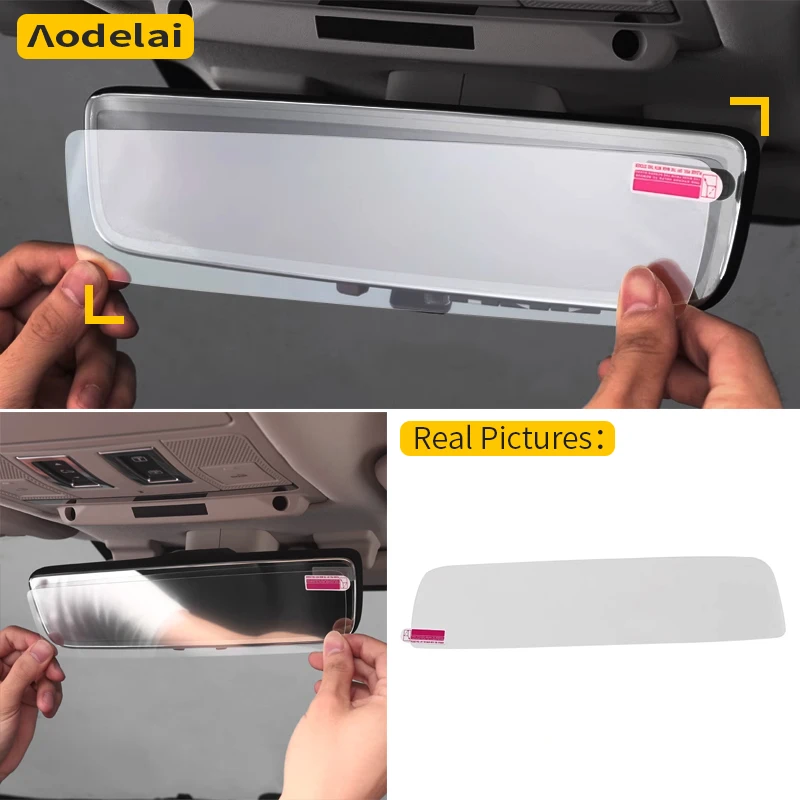 For 2020-2025 Land Rover Defender 90 110 130 Inner Rearview Mirror Tempered Glass Film Stream media protective film