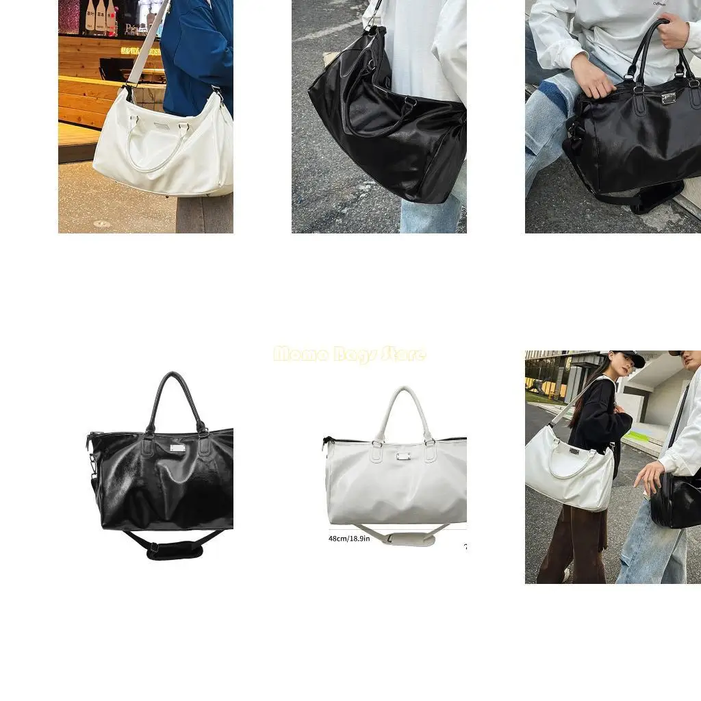 

X90D Premium PU Weekender Bag Spacious Carry On Luggage Shoulder Bags Casual Handbag For Business Trip Getaways