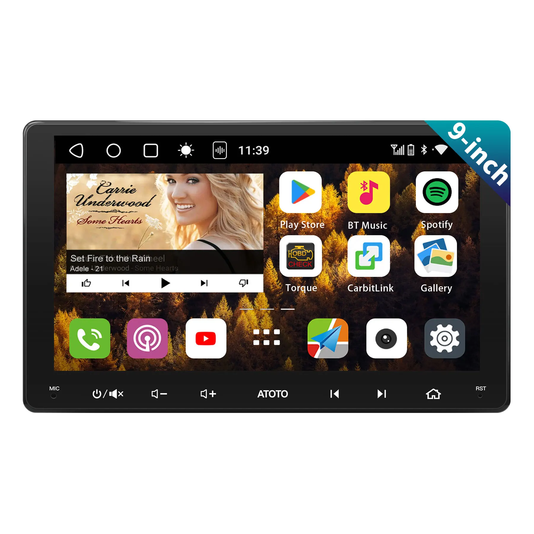 ATOTO 9inch Double Din Car Stereo,4G LTE, Wireless CarPlay &Android Auto 8-core 4G+32G Android Radio, WiFi/USB/Dual Bluetooth,VSV&LRV/SWC, SCVC&36B-EQ DSP, DriveChat AI, GPS Tracking