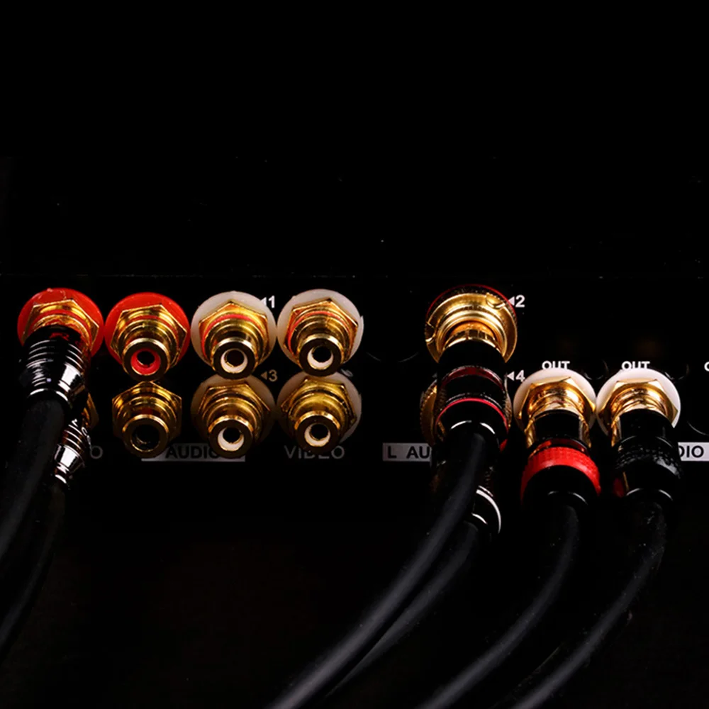 10 Stks/partij Rca Connector Vergulde Vrouwelijke Jack Socket Soldeer Connector Rca Panel Mount Chassis Groothandel