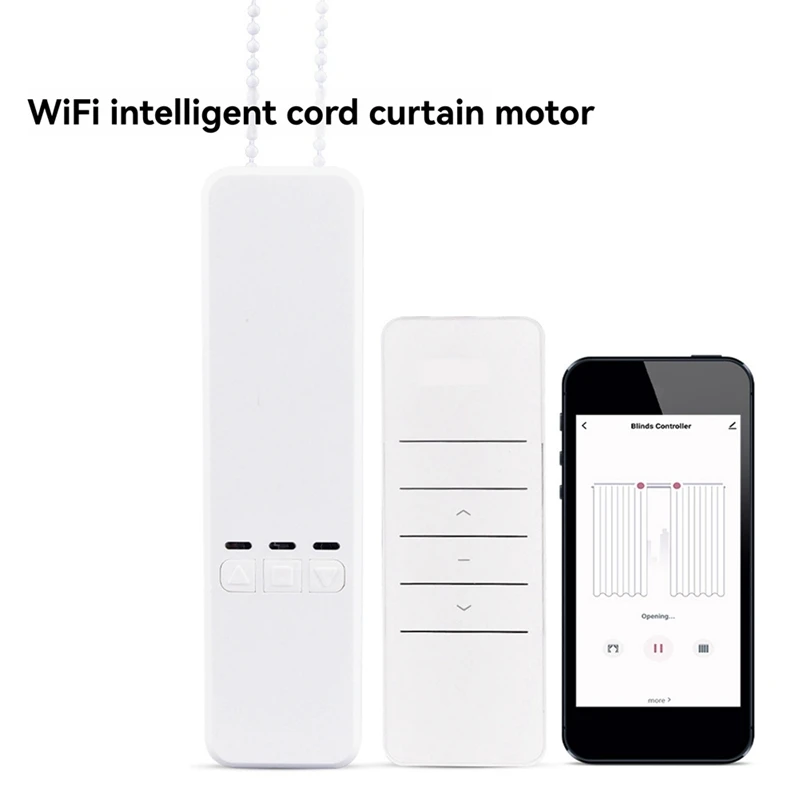 AT35-Tuya Wifi Smart Motor For Roller Blinds Electric Chain Shade Shutter Drive RF Remote Kit Smart App Via Alexa/Google