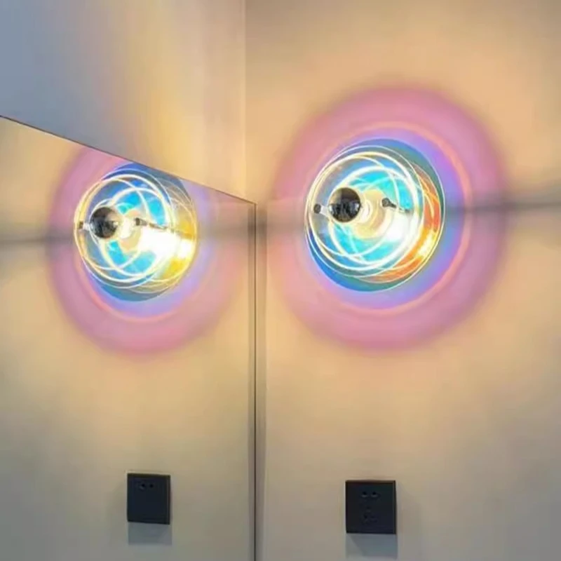 

Настенный светильник в стиле Space Age Bauhaus, винтажный светильник-НЛО для коридора, гостиной, бара, входной зоны, атмосферный светильник для фотосъемки