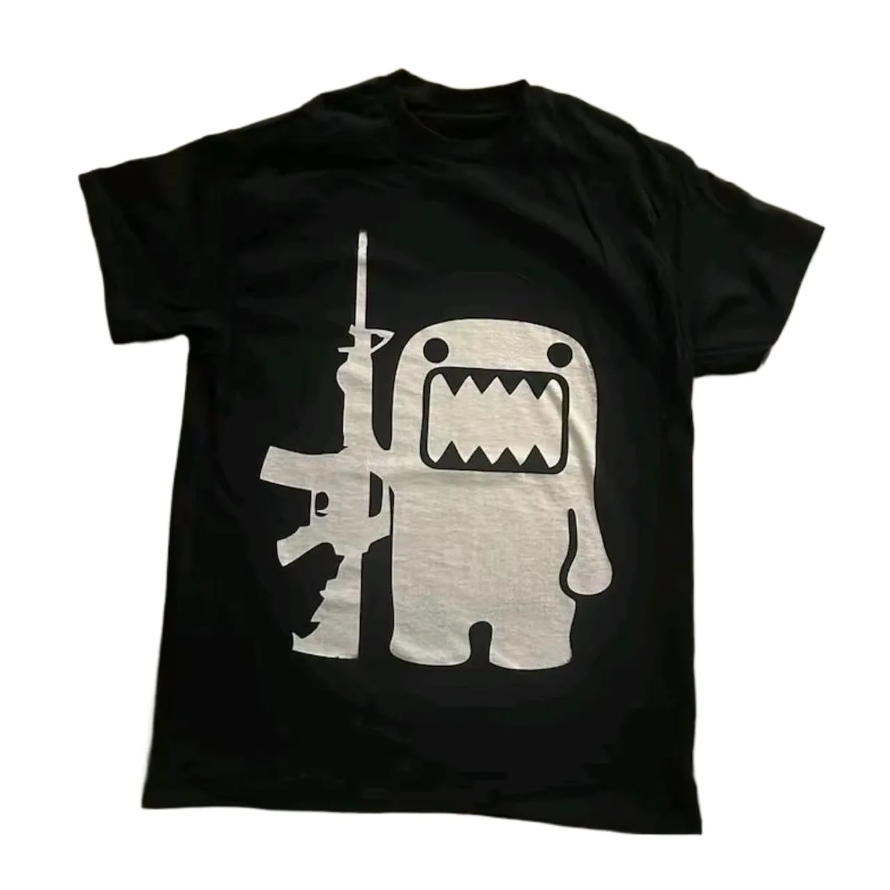 2025 été strass motif drôle T-Shirts quotidiens hommes et femmes Simple bloc de couleur polyvalent gothique à manches courtes T-Shirts amples