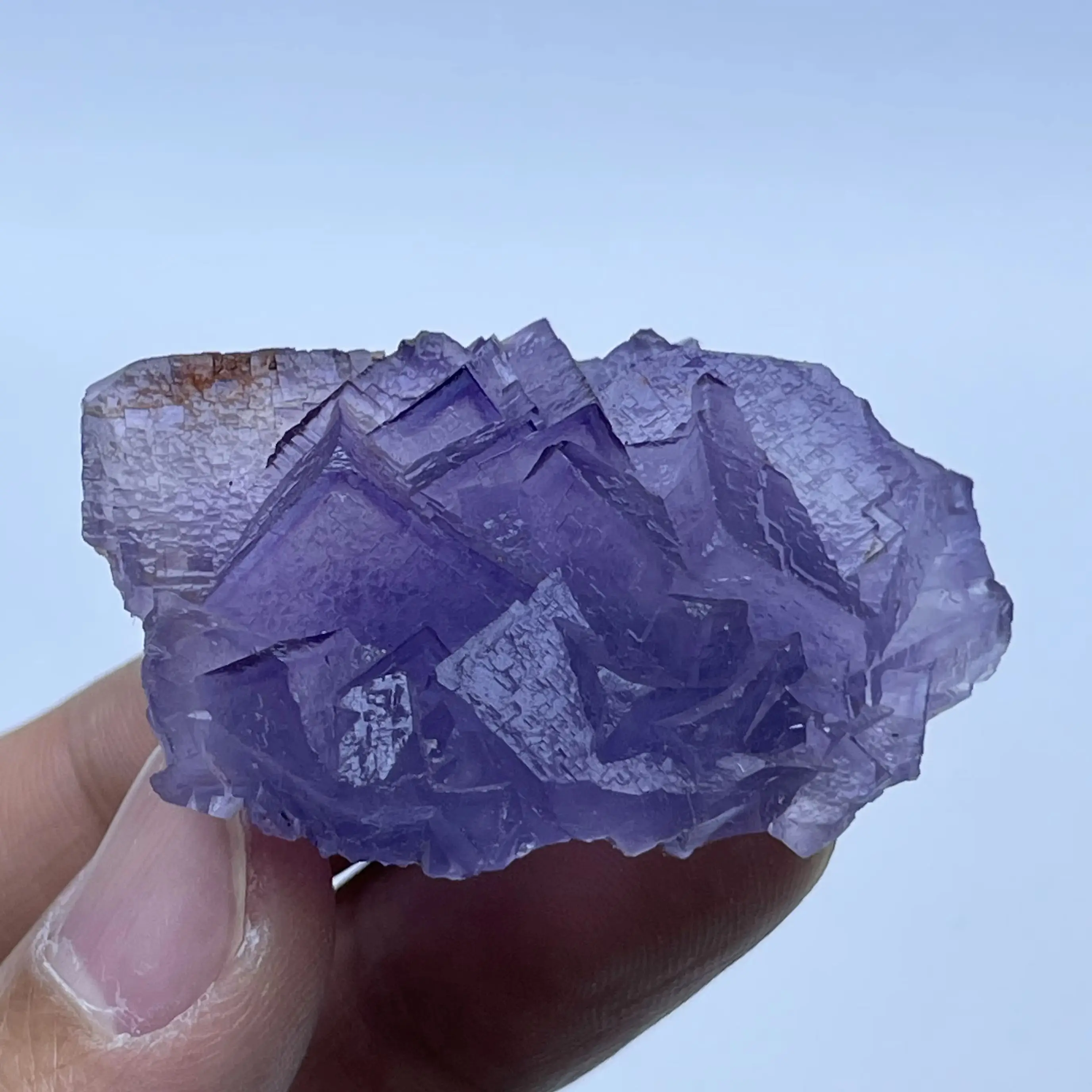 natural Zhejiang Fluorite Crystal ore mineral specimen healing stone quartz for home decor and teaching