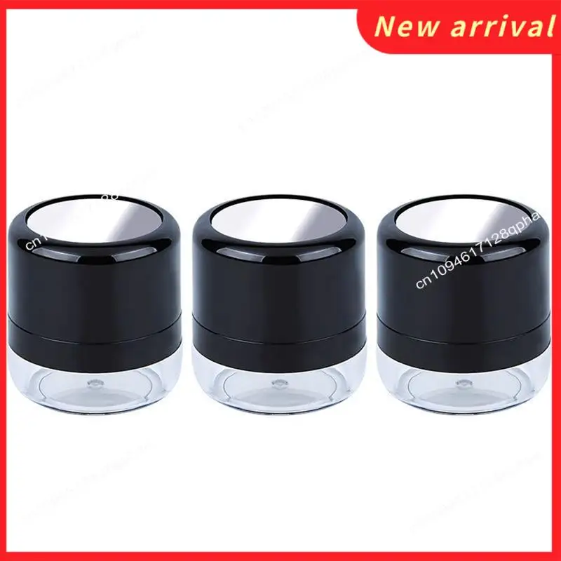 N89R Пустая рассыпчатая коробка для пудры, коробка для пудры для макияжа, портативная зеркальная коробка для рассыпчатой пудры, зеркальная основа для путешествий своими руками