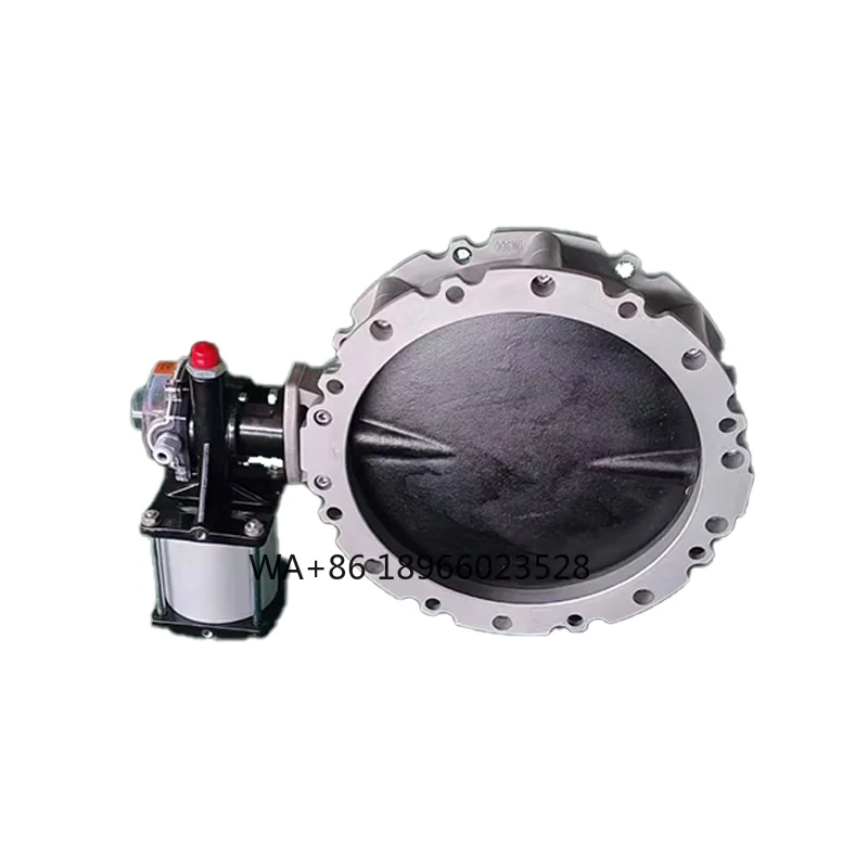 Manufacturer Supply  Single Flange Pneumatic/aerodynamic Dust butterfly Valve