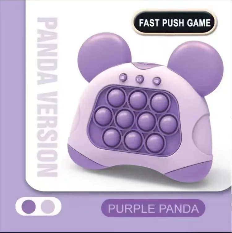 آلة لعبة الدفع السريع الإلكترونية ألعاب تململ ألعاب حسية محمولة لعبة فقاعة الإجهاد البوب تضيء لعبة للأطفال والكبار هدية