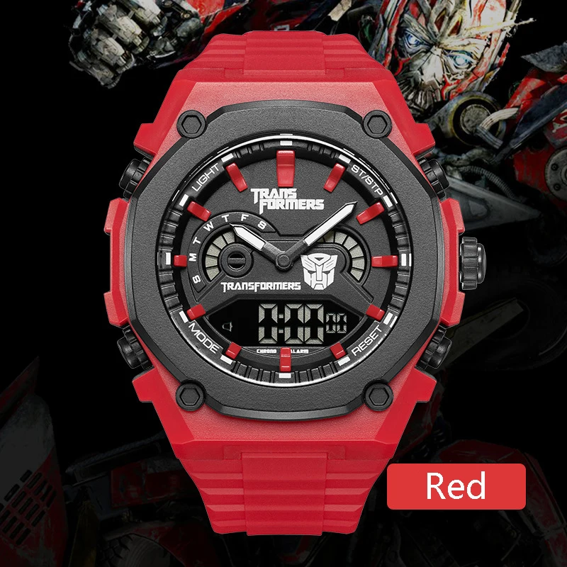 Mark Fairwhale 7110 Luxury Men's Quartz Watch Dual Display Sports Chronograph Waterproof Digital Night Light