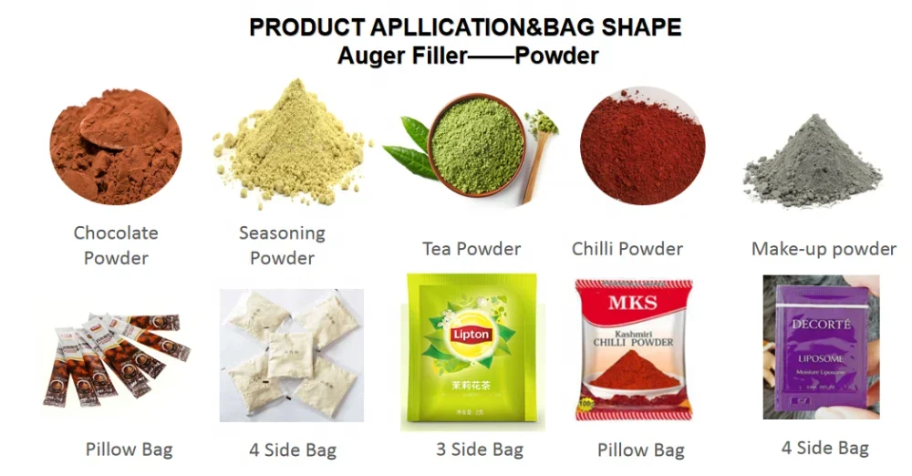Automatic Auger Filling Bagging Instant Drink Cocoa Coffee Stick Packaging Machine Packing Powder Packing Machine