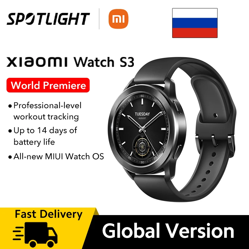 World Premiere Global Version Xiaomi Watch S3  1.43” AMOLED Up to 14 days of battery life All-new MIUI Watch OS Smart Watch