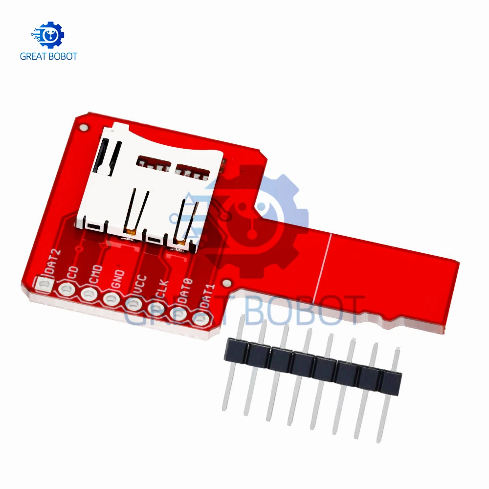 Plug-and-Play Micro SD TF Card SPI Adapter Memory Expansion Module for Arduino Boards