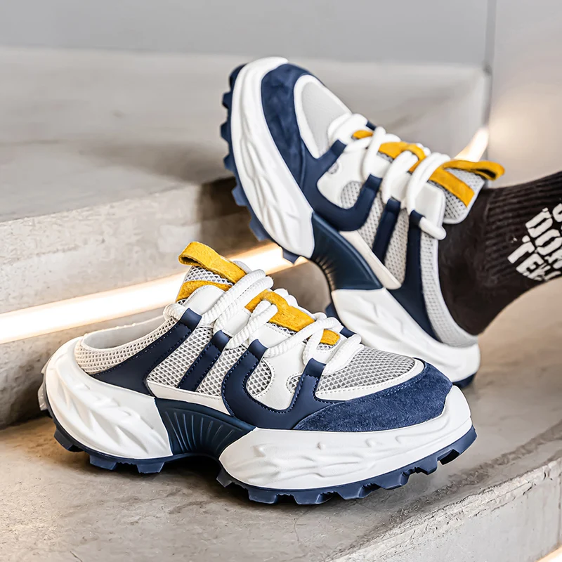 

Мужские сандалии-мулы, уличные тапочки на полуплатформе для взрослых, резиновая обувь из ЭВА, высокое качество, модная повседневная мужская забавная обувь 2025 г.