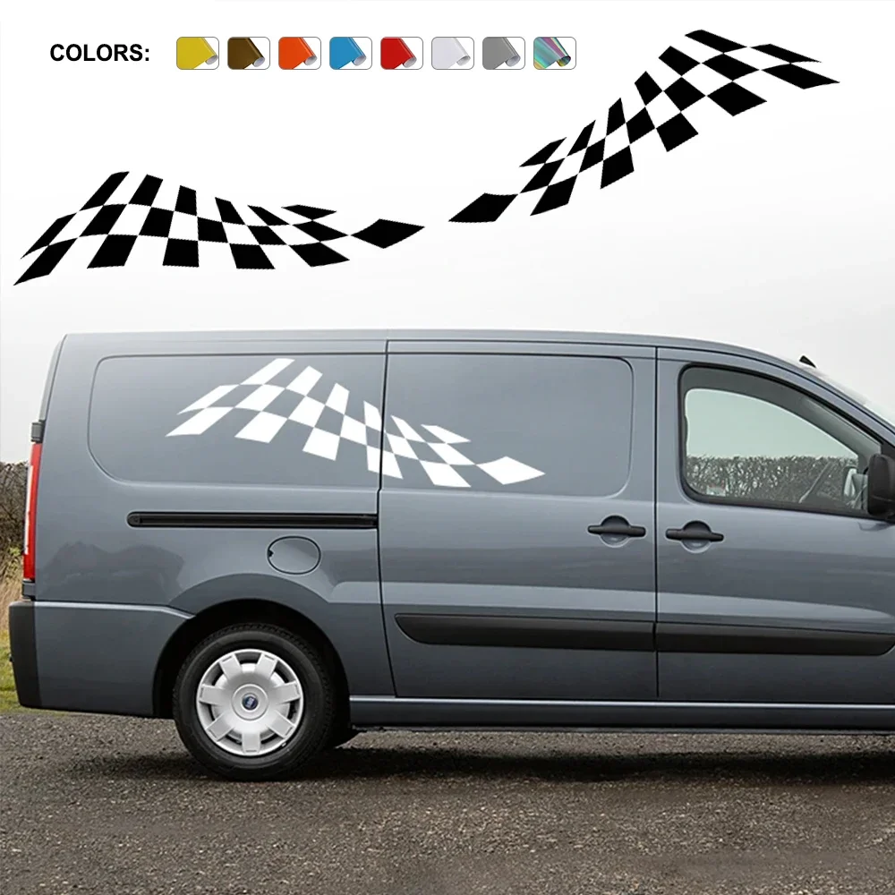 

Боковые наклейки на дверь автомобиля для кемпера, фургона, автодома, автофургона, графика, гоночный спорт, виниловый декор, наклейка, украшение, аксессуары для автотюнинга