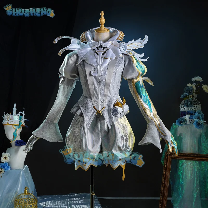 Shusheng Identity V Matthias Czernin Puppeteer KING-H1 Game Suit Uniform Cosplay Costume Halloween Party Role Play Outfit Men