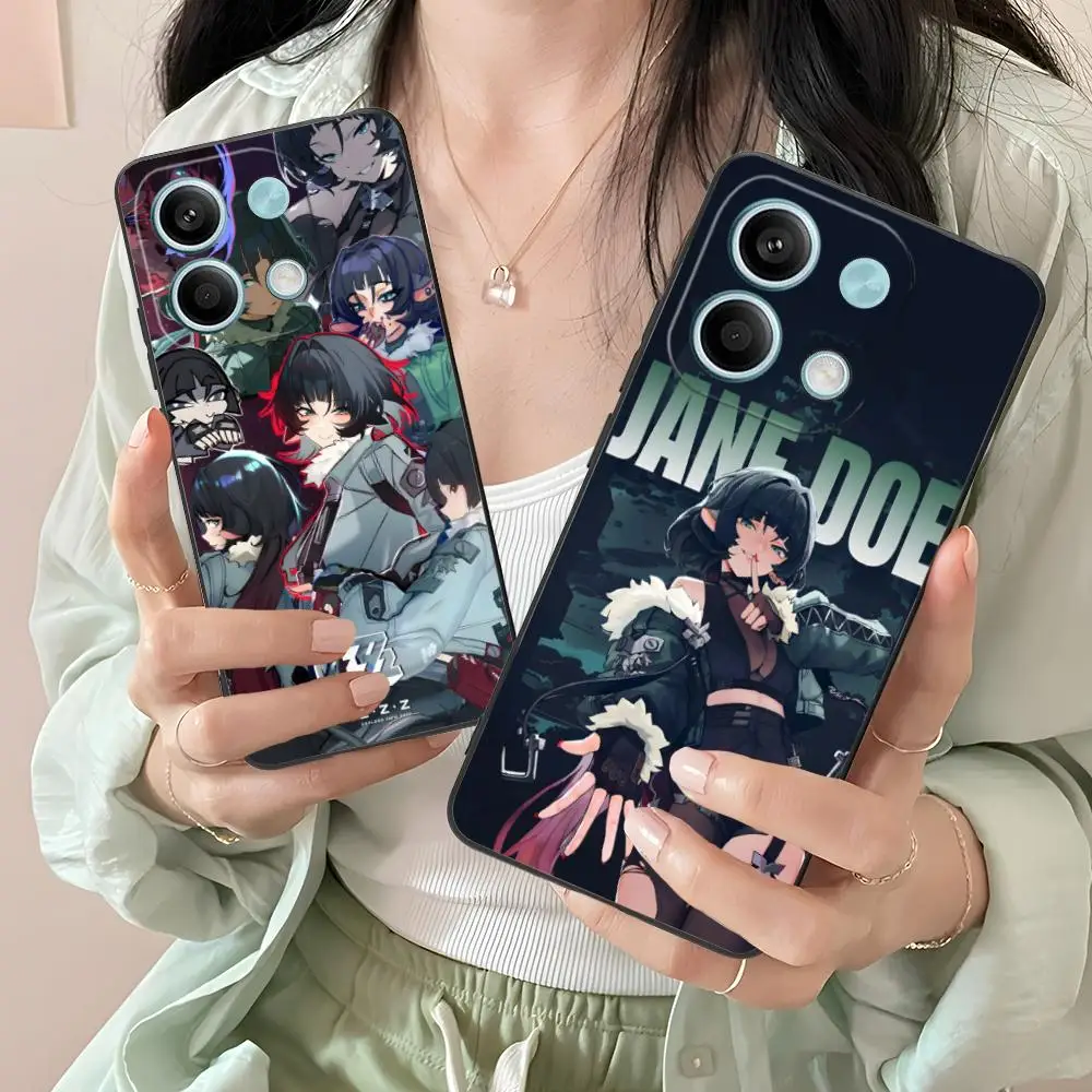 حافظة هاتف Zenless Zone Zero Jane Doe لهاتف Xiaomi Redmi Note 14 13 12 11 A5 3 2 1 Pro Plus 4G 5G غطاء حماية مطبوع ملون #5